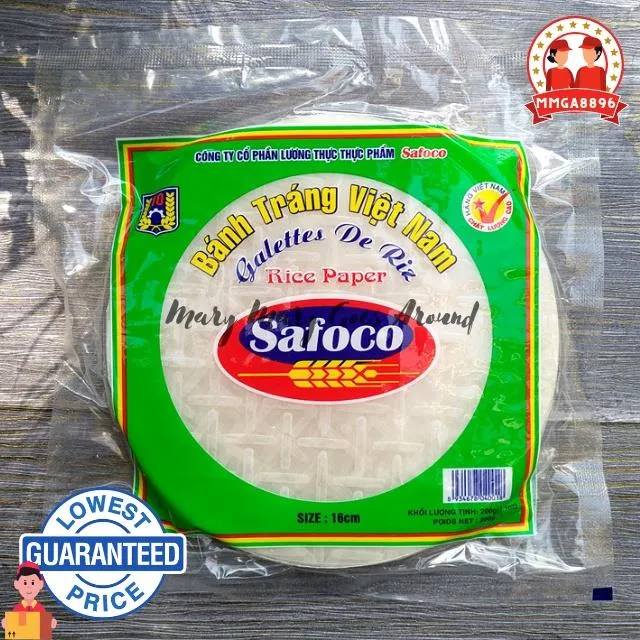[On sale] SAFOCO RICE PAPER WRAPPER 300G 16CM OR 22CM PRODUCT OF ...
