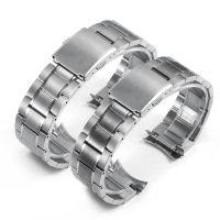 ┇▲◐ สายสแตนเลสเหมาะสำหรับสายนาฬิกา CASIO Fine Steel MTP-1374 / 1375 / MDV-106 สายนาฬิกาปากโค้งนาก 22 มม.