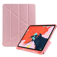 Case iPad ฝาพับตัว Y ฝาพับจีบ สีโรส โกลด์ ใส่ปากกาได้ กันกระแทก