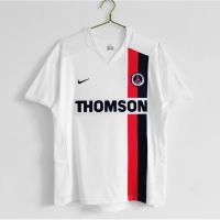 2022 2023 ล่าสุด เสื้อกีฬาแขนสั้น ลายทีมชาติฟุตบอลปารีส 2002/03 Paris away วินเทจ ไซซ์ S-XXL AAA