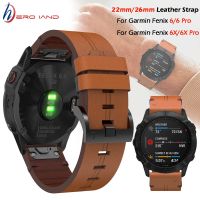 （Bar watchband） สำหรับ Garmin Fenix 7 7X 7S 5 5X บวก5S 6 6X Pro สายนาฬิกาสายหนังสมาร์ทวอท์ชขนาด20 22 26มม. สายนาฬิกาใส่ได้รวดเร็ว