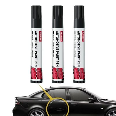 【LZ】♦  3pcs Portable Black White Car Scratch Repair Pen Paint Care Coat Applicator Waterproof Auto Scratch Remover Paint