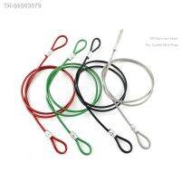 ✠ HQ 2-6MM Dia 1-10M Stainless Steel Wire Rope Sling Cable Lifting Assemblies with Fastened Eye Loops and Red/Black/Green Coating