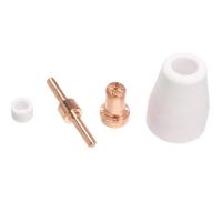 195Pcs Plasma Cutter Tip Electrodes &amp; Nozzles Kit Consumable Accessories for PT31 30 40 50 Plasma Cutter Welding Tools