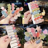 【Ready Stock】 ✵ C18 Rainbow Candy Grant Heart-shaped Hair Clip Pentagram Star Clip Set Side Clip Hairpin Hair Accessories