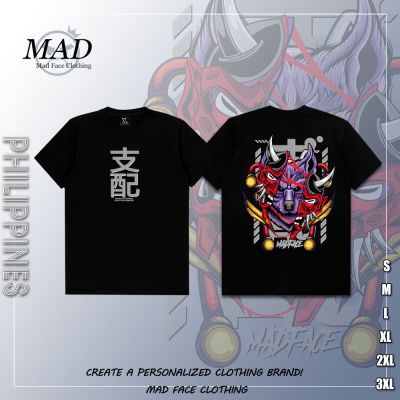 MADFACE เสื้อผ้า Domination-Demon Tee ของขวัญสำหรับ Unisex คุณภาพสูง Tops เสื้อยืดแนวสตรีท