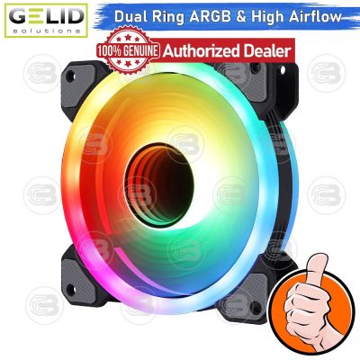 [CoolBlasterThai] Gelid STELLA Infinity High Performance 120mm Infinite Mirror Dual Ring A-RGB Fan Case ประกัน 3 ปี
