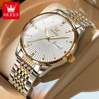 OLEVS 6653 Waterproof Stainless Steel Band Men Wristwatch Business Automatic Mechanical Watches For Men Calendar Week Display