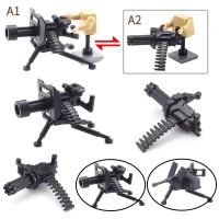 Gatling assembled military weapon building blocks 2 war machine gun small particle model compatible with Lego toys childrens gift