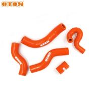 OTOM For KTM EXC SXF XCF-W HUSQVARNA FE TC FX 250 450 500 Motorcycle Silicone Radiator Hose Kit Engine Coolant Water Hose ORANGE