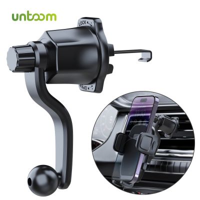 Untoom Car Air Vent Mount Extension Hook 360 Degree Rotation Universal 17mm Ball Head Base for Car Air Outlet Phone Holder Stand Car Mounts