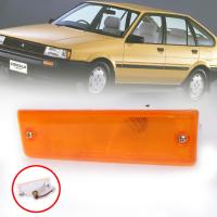 ไฟหรี่กันชน ไฟเลี้ยวกันชน ไฟกันชน รุ่น โตโยต้า โคโรล่า TOYOTA COROLLA AE80 AE82 ปี 1985 - 1988 สีส้ม ข้างซ้าย 1 ดวง รวมชุดสายไฟ