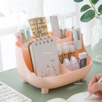 【DT】hot！ Kawaii Desktop Pen Holder Large-capacity Cute Stationery Storage Box Creative Cartoon Pencil Ins Desk Organizer for Girls