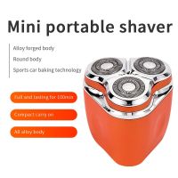 ZZOOI 3 Blades Portable Mini Mens Electric Shaver Waterproof Electric Razor for Men Bald Head Shaving Machine Rechargable Fast Charge