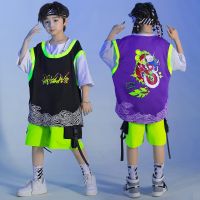 [COD] Drum performance boy hip-hop suit trendy children hiphop model catwalk girls dance