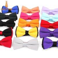 2018 Brand New Men 39;s Fashion Polyester Silk Solid Neck Bowtie For Man Wedding Vintage Suits Bow Ties Cravatas Corbatas Butterfly