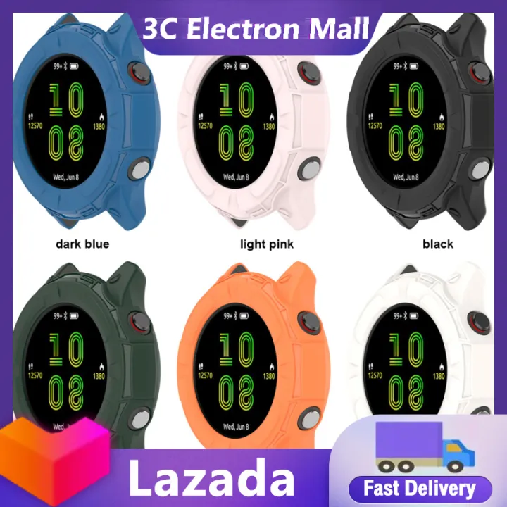 Smart Watch Case ตัวป้องกันหน้าจอ Hollowed Case ฝาครอบป้องกันสำหรับ Garmin Forerunner255s Frame