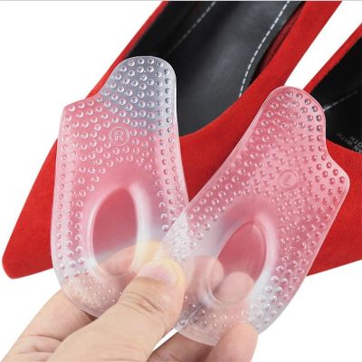 【jw】✹۩  Soft Silicone Gel Palmilhas calcanhar Almofada Solas protetores do alívio da dor Support sapato pad pés cuidados almofadas pé 1 par