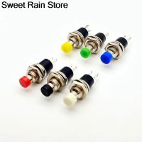 6PCS Mini Round Momentary Push Button Switch Press The Self-Reset PBS-110 7MM Micro Switchs Normally Open Normally Closed 1NO1NC