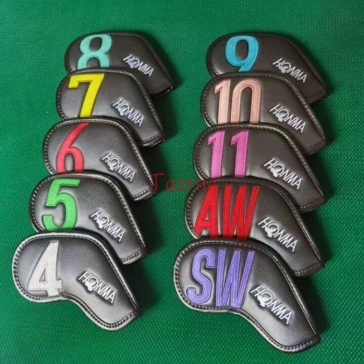 honma-branded-new-golf-club-iron-headcover-4567891011awsw-pu-leather-waterproof-for-iron-head-protection-cover-free-shipping