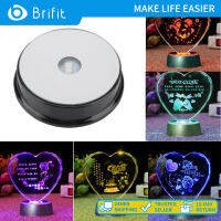 Brifit ที่ยึดไฟสีสันสดใส,ฐานตั้งแสดงไฟ LED เปลี่ยนสีได้สำหรับตกแต่งคริสตัลอัลบั้มรูปแก้วประติมากรรมถ้วยแก้ว