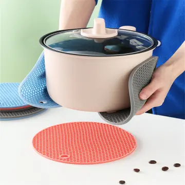 18/14cm Round Heat Resistant Silicone Mat Drink Cup Coasters Non-slip Pot  Holder Table Placemat Kitchen Accessories Onderzetters