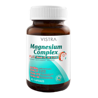 Vistra Magnesium Complex Plus 30 Tablets วิสทร้า แมกนีเซียม คอมเพล็กซ์ พลัส 30 เม็ด