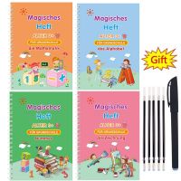 German Magic Books for Children Alphabet Reusable Handwritten Magic Notebook Writing for Calligraphy Set Montessori Copybook