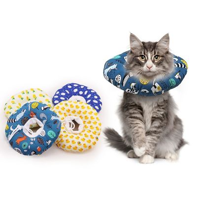 [HOT!] Cartoon Elizabeth Protective Ring Fabric Soft Cotton Filled Pet Cat Dog Collar Anti bite Neck Collar Elizabeth Circle