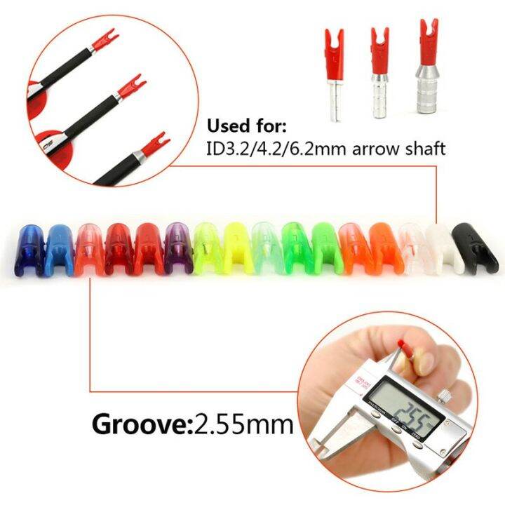 50pcs DIY Plastic Arrow Pin Nocks Size L For ID4.2mm ID6.2mm 3.2mm
