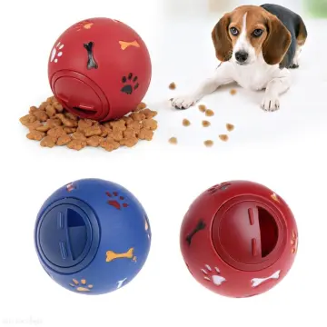 Dog Balls 8 Cm Interactive Giggle Treat Dispenser Exciting Sound Dog Treat  Toy Teeth Cleaning Bite Resistant Dog Chew Toys 