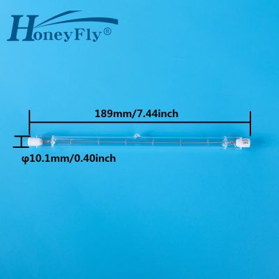 HoneyFly 2pcs 189mm New Linear Halogen Lamp J189 220V/110V 750W 1000W R7S Double Ended Filament Flood Lights Quartz Tube