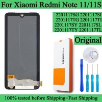 2201117TG จอ Lcd แบบดั้งเดิมรุ่น2201117SG เหมาะสำหรับ Xiaomi Redmi Note 11ดิจิทัลแผงประกอบหน้าจอสัมผัสแสดงผลสำหรับ Redmi Note 11S LCD