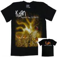 KORN - FOLLOW THE LEADER SHIRT ( THE ROXX) เสื้อยืดผู้ชายผ้าฝ้าย100 ขนาด XS-4XL