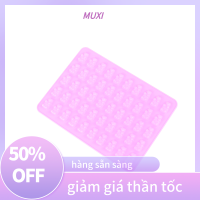 ?【HOT SALE】MUXI แม่พิมพ์ซิลิโคนรูปหมี50ช่องแม่พิมพ์ฟองดองรูปหมีน่ารักพร้อมหลอดหยดแม่พิมพ์ฟองดองช็อกโกแลตลูกอมอุปกรณ์ทำขนมแบบทำมือ