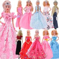 Barbies Doll Clothes For Elsa Party Dress Wedding Evening Outfit Doll Accessories For Barbie Doll&amp;1/6 BJD Blythe Doll Clothes