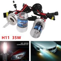 2ชิ้น H11 Hid ซีนอนสีขาวบริสุทธิ์อะไหล่รถ6000K 35W ไฟหน้ารถหลอดโคมไฟที่จอดรถ