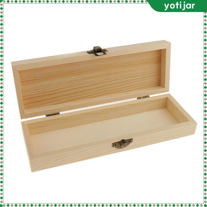 yotjar-ว่างเปล่ากล่องเก็บเครื่องประดับกล่องไม้ขนาดเล็กกล่องดินสอสำหรับงานจิตรกรรม