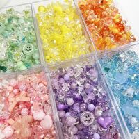 30G Radom Mixing Style Spring Color Acrylic Beads For Bracelet Jewelry Making DIY Accessories Cute Baroque Puzzle Plastic Bead