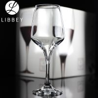 Libbys new goblet creative red wine glass bar mixing glass rhombus Bordeaux wine glass set commercial glass