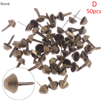 Renk 50ชิ้น/ล็อต12mm Metal crafts purse Feet rivets สำหรับกระเป๋าถือ DIY Accessories