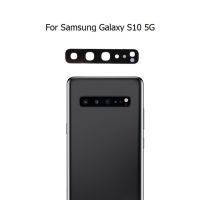 【✆New✆】 ganghuang44704037 เลนส์กระจกกล้องมองหลังด้านหลังสำหรับ Samsung Galaxy S10 E Plus Lite 5G พร้อมสติกเกอร์กาวชิ้นส่วนฝาครอบเลนส์กล้อง