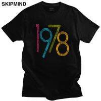 Colorful Vintage 1978 T Shirt For Men Pure Cotton Urban 42 Years Old T-shirt Short Sleeve 42nd Birthday Gift Tee Tops Clothing XS-6XL