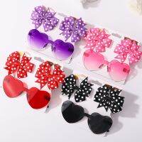 【YF】△✻❀  3Pcs/Pack Dot Hair Bows Clip Kids Colorful Glasses Children Accessories