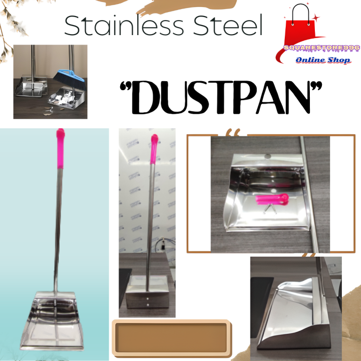 Stainless Steel Dustpan 65cm Height To Scoop Dust/Trash Lazada PH