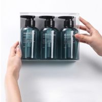 New Product 3Pcs 500Ml Empty Bottle Set Shampoo Shower Gel Hair Conditioner Press Dispenser 425B