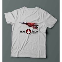 Robotech Macross Squadron Aircraft Army 90s Anime Men Tees Tshirt