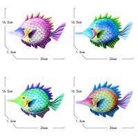 4ชิ้นสวนประดิษฐ์ปลาเหล็กศิลปะการตกแต่งผนังระเบียงห้องนอนระเบียงของประดับแขวนประติมากรรมตกแต่งสนาม