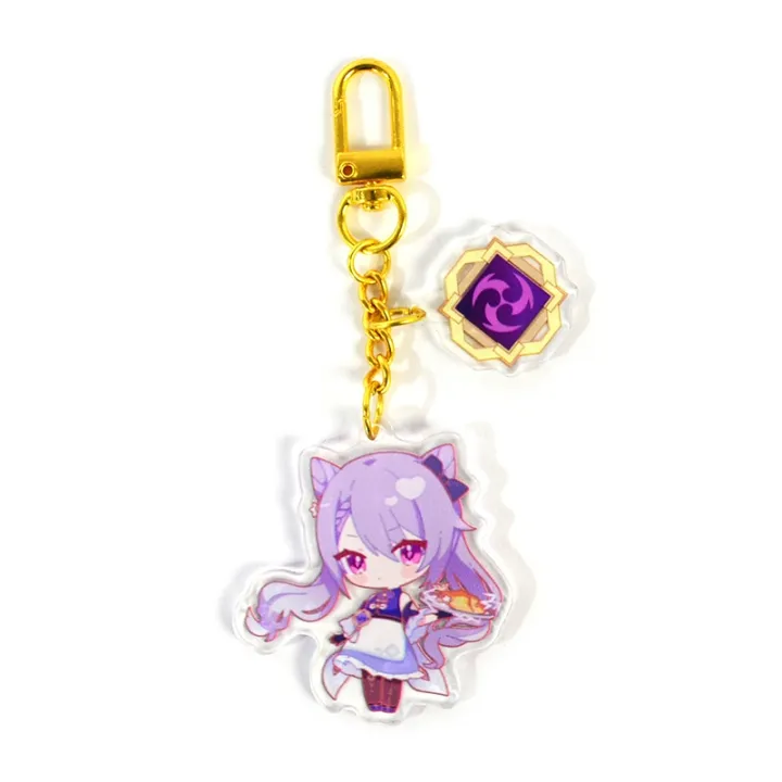 [COD]Wlke Anime Keychain Genshin Impact Luminous While Razor Bennett ...