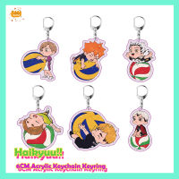 HaikyuuพวงกุญแจHinata Kageyama Shinsuke Kitaปอบโตเกียวอามอนโคทาโร่Bokuto 6อะคริลิคCmพวงกุญแจKeyringถือวอลเลย์บอล